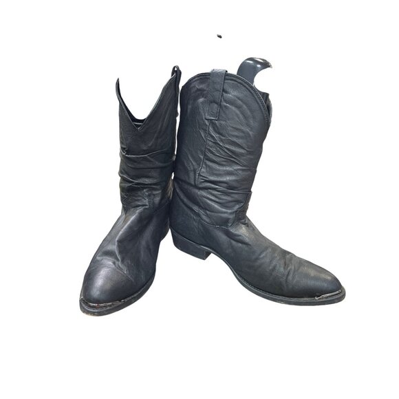 Dingo Mens Black Leather Mid-Calf Western Boots Size 13E SKU  display picture 1